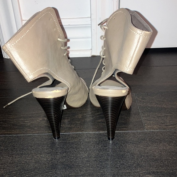 New and never left the house pleather laced sandals​ - Picture 3 of 7